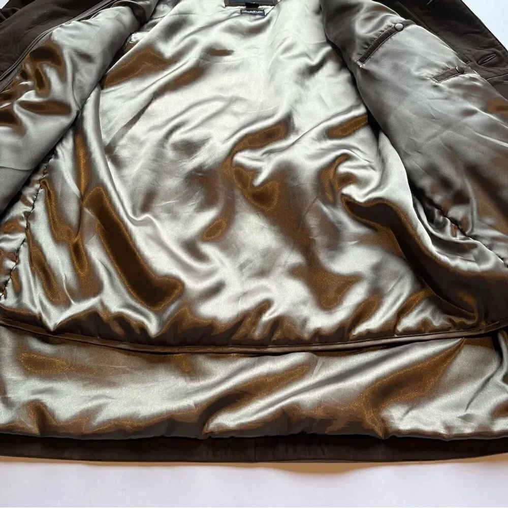 Beautiful Men's Wilsons Leather Coat Dark Brown Size XLT Thinsulate